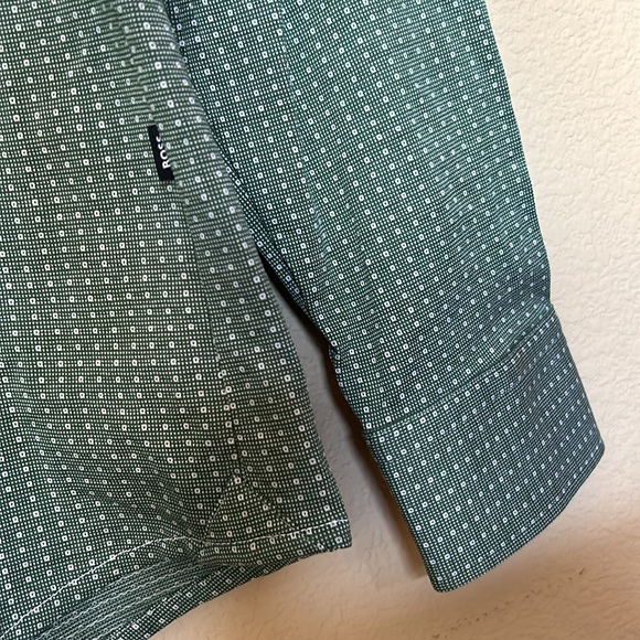 BOSS | Open Green Printed Slim Fit Shirt - Picture 6 of 12